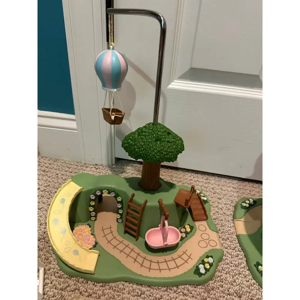 Calico Critters Baby 2 Playsets lot with accessories